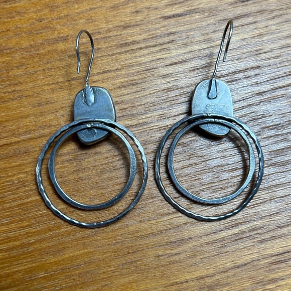 New Turquoise & Sterling Silver Earrings - Picture 2 of 2